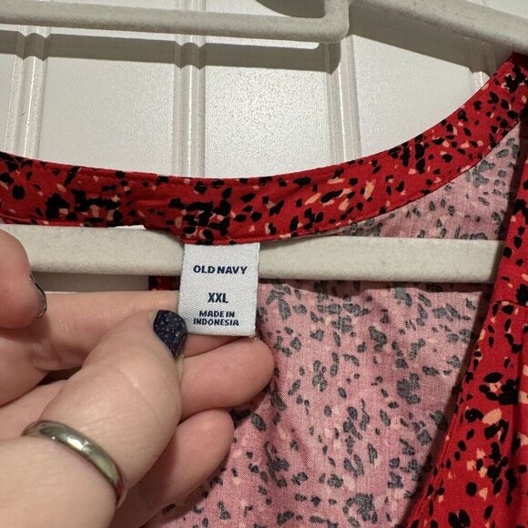 Old Navy Red Printed Sleeveless Top Size XXL - Picture 4 of 6